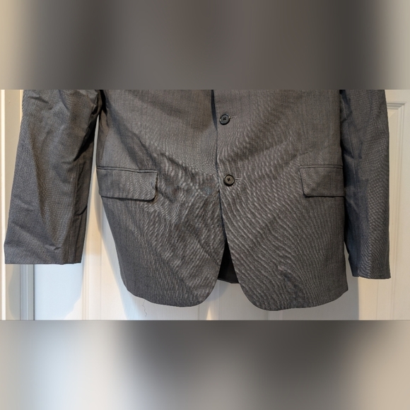 Hickey Freeman Men's Gray Pinstripe Suit Coat Size 44R 100% Wool - Picture 8 of 16